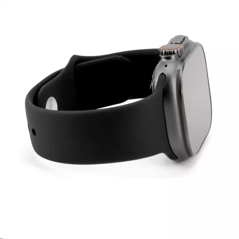 Connect Watch 42/44/45 mm silikoninen loop-ranneke kelloon (S/M 110 mm) musta