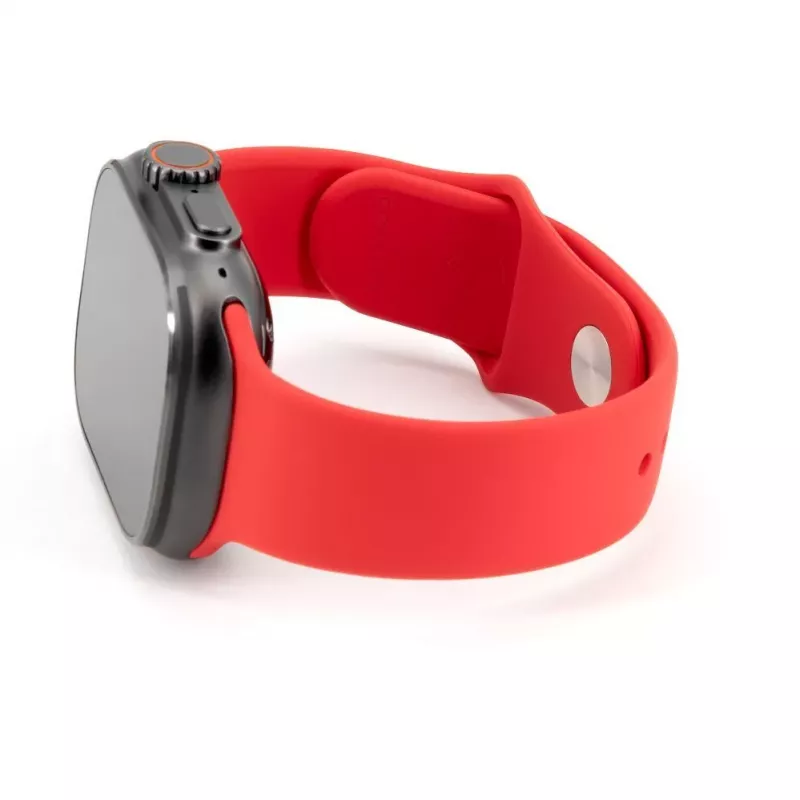 Connect Watch 42/44/45 mm silikoninen loop-ranneke kelloon (140 mm M/L) punainen