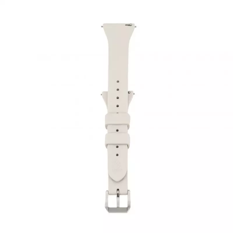Connect 20 mm T-solki silikoninen loop-ranneke (130 mm M/L) hopea