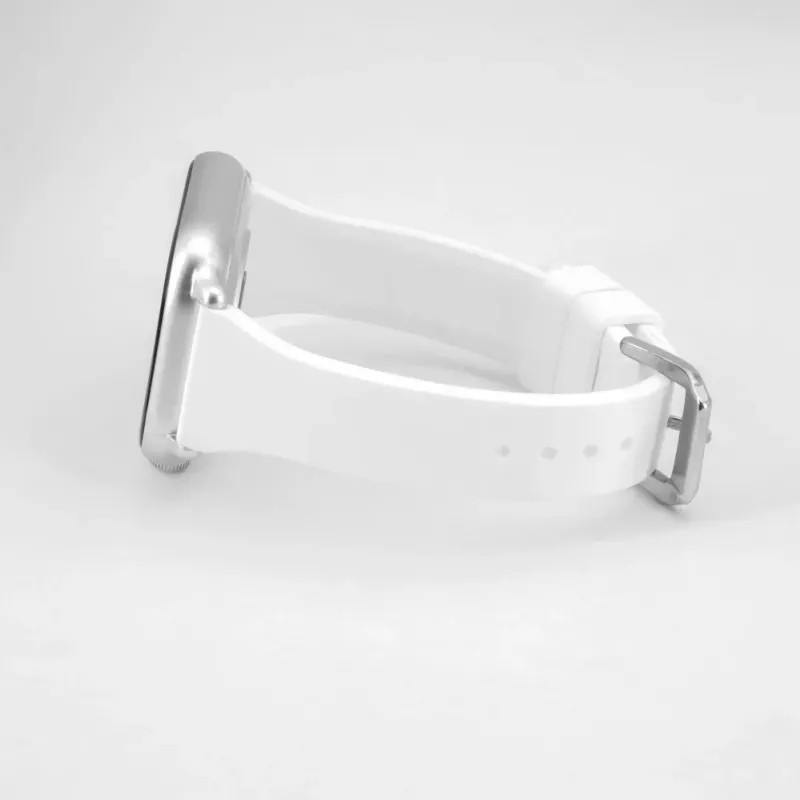 Connect 22 mm T-solki silikoninen loop-ranneke (130 mm M/L) valkoinen