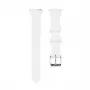 Connect 22 mm T-solki silikoninen loop-ranneke (130 mm M/L) valkoinen