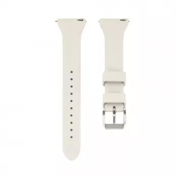 Connect 22 mm T-solki silikoninen loop-ranneke kelloon (130 mm M/L) hopea