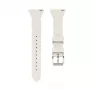 Connect 22 mm T-solki silikoninen loop-ranneke kelloon (130 mm M/L) hopea
