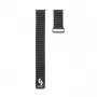 Connect 20 mm Flat Head nahka-silikoni loop-magneettiranneke (130 mm M/L) musta