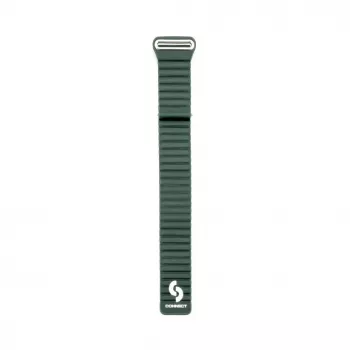 Connect 20 mm Flat Head nahka-silikoni loop-magneettiranneke kelloon (130 mm M/L) metsänvihreä