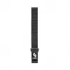 Connect 22 mm Flat Head nahka-silikoni loop-magneettiranneke (130 mm M/L) musta