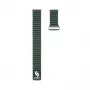 Connect 22 mm Flat Head nahka - silikoni loop-magneettiranneke (130 mm M/L) metsänvihreä