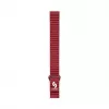 Connect 22 mm Flat Head nahka-silikoni loop-magneettiranneke kelloon (130 mm M/L) viininpunainen