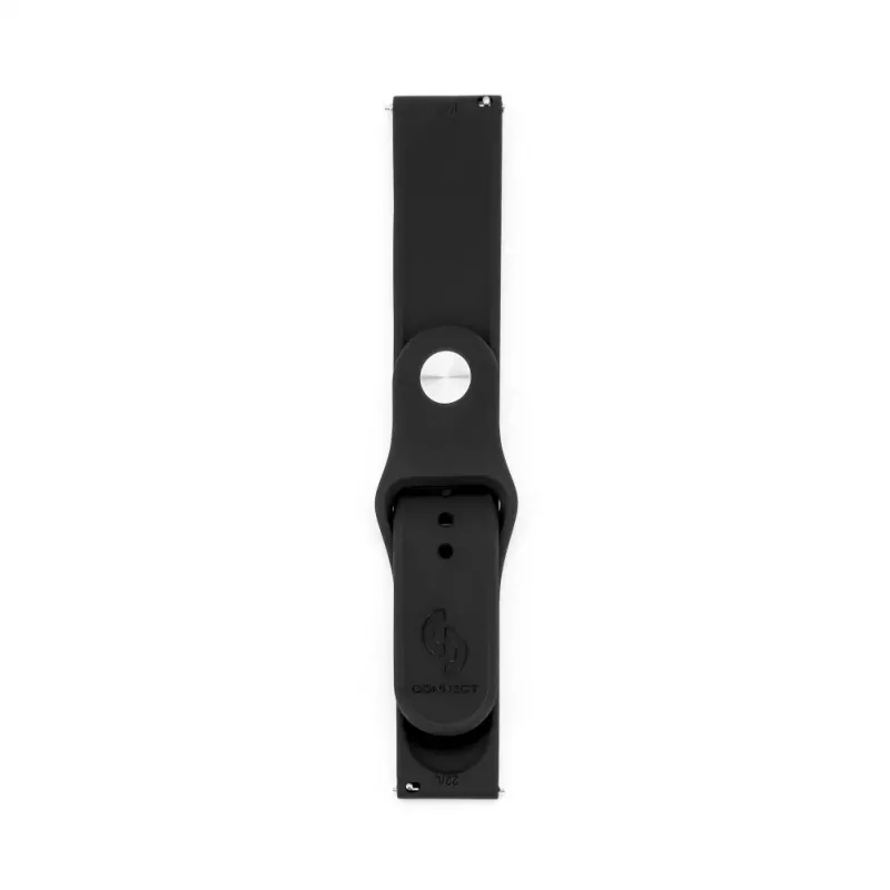Connect 22 mm silikoninen loop-ranneke (S/M 110 mm) musta