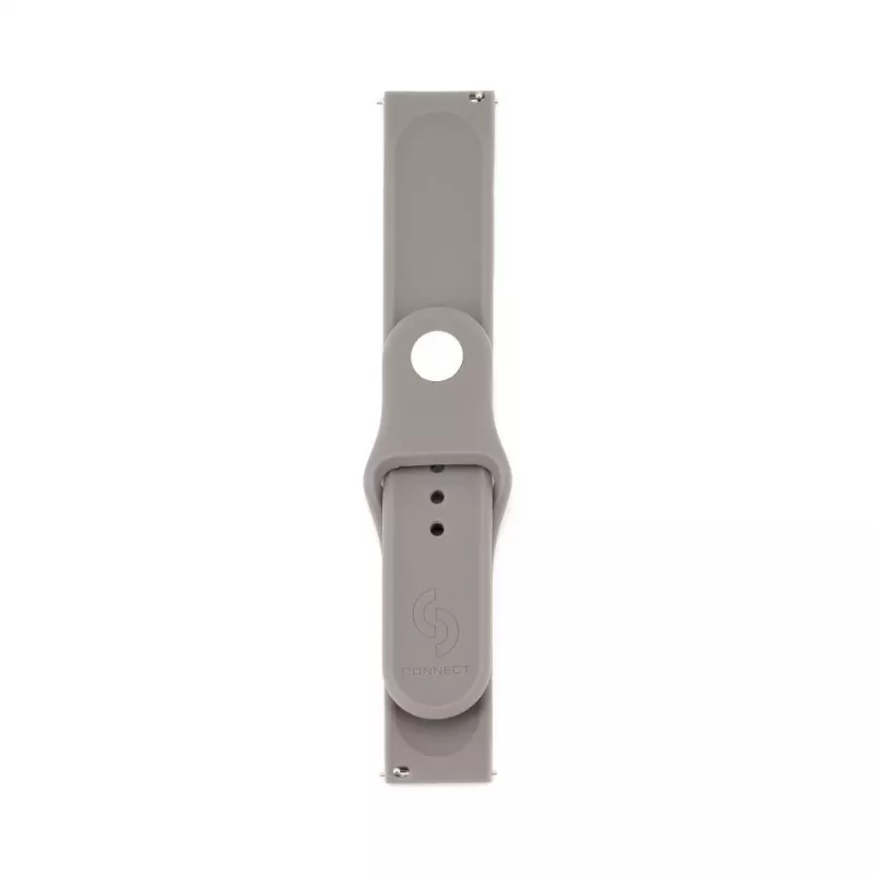 Connect 22 mm silikoninen loop-ranneke (S/M 110 mm) harmaa