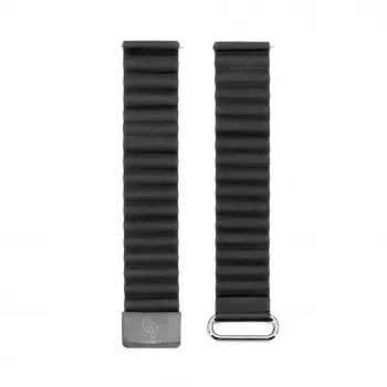 Connect 20 mm Cortical Back Buckle magneettikiinnitteinen ranneke kelloon (130 mm M/L) musta