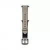 Connect Watch 42/44/45mm silikonipaikattu nahkaranneke (132mm M/L) hopea