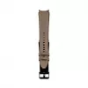 Connect 20mm silikonipaikattu nahkaranneke (130mm M/L) taupe