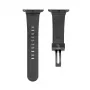 Connect Watch 38/40/41mm Single Loop Buckle -nahkaranneke musta
