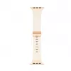 Connect Watch 38/40/41mm Single Loop Buckle -nahkaranneke valkoinen