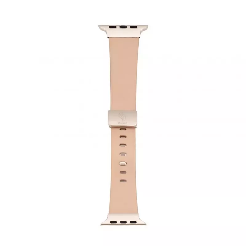Connect Watch 38/40/41mm Single Loop Buckle -nahkaranneke vaaleanpunainen