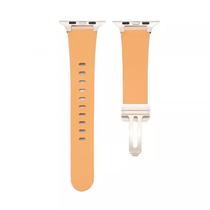 Connect Watch 38/40/41mm Single Loop Buckle -nahkaranneke vaaleanpunainen