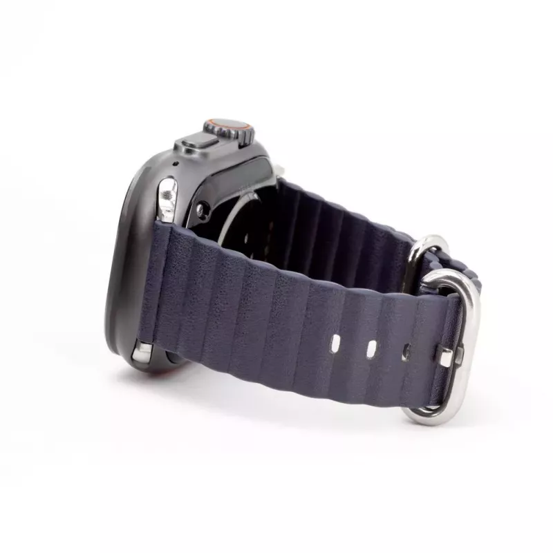 Connect Watch 38/40/41mm Marine-nahkaranneke laivastonsininen