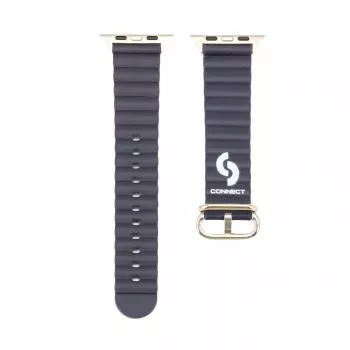Connect Watch 38/40/41mm Marine-nahkaranneke laivastonsininen
