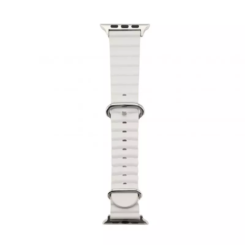Connect Watch 38/40/41mm Marine-nahkaranneke starlight