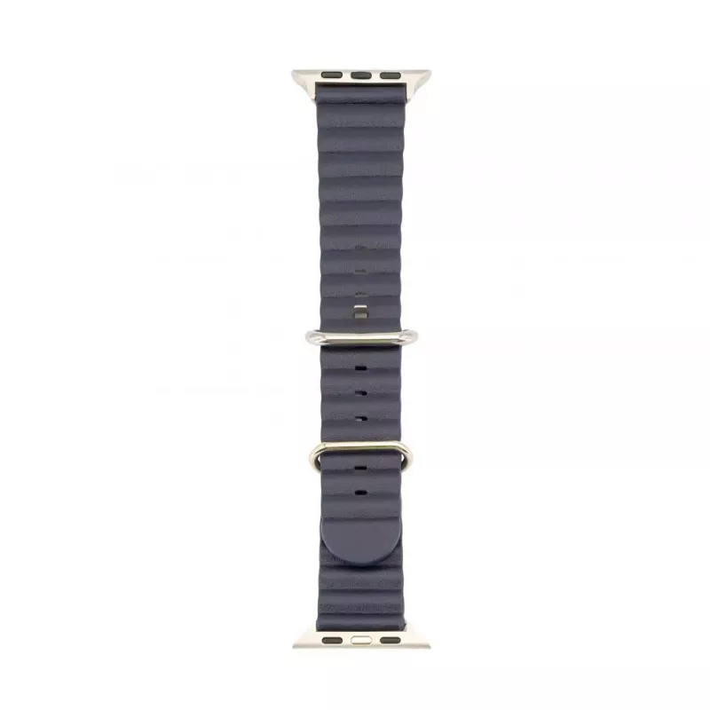 Connect Watch 42/44/45mm Marine-nahkaranneke laivastonsininen
