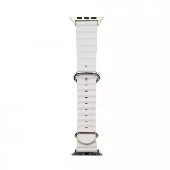 Connect Watch 42/44/45mm Marine-nahkaranneke starlight