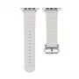 Connect Watch 42/44/45mm Marine-nahkaranneke starlight
