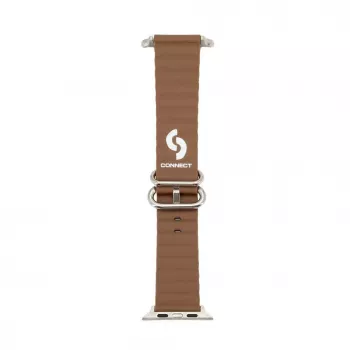 Connect Watch 42/44/45mm Marine-nahkaranneke ruskea