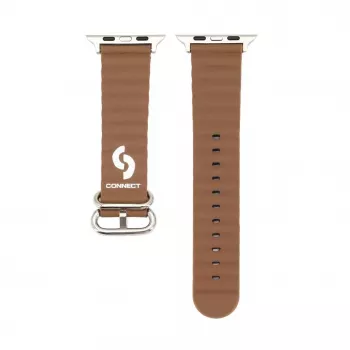 Connect Watch 42/44/45mm Marine-nahkaranneke ruskea