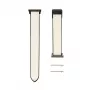Connect 22mm silikoni-nahkaranneke magneettilukolla valkoinen