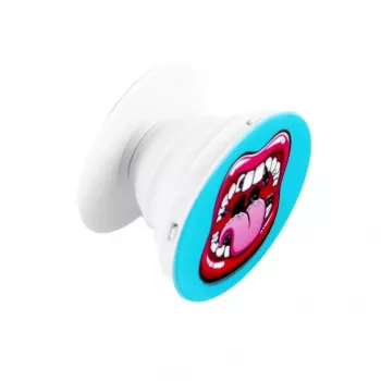 iLike Universal Pop Holder Lips pinkki sininen