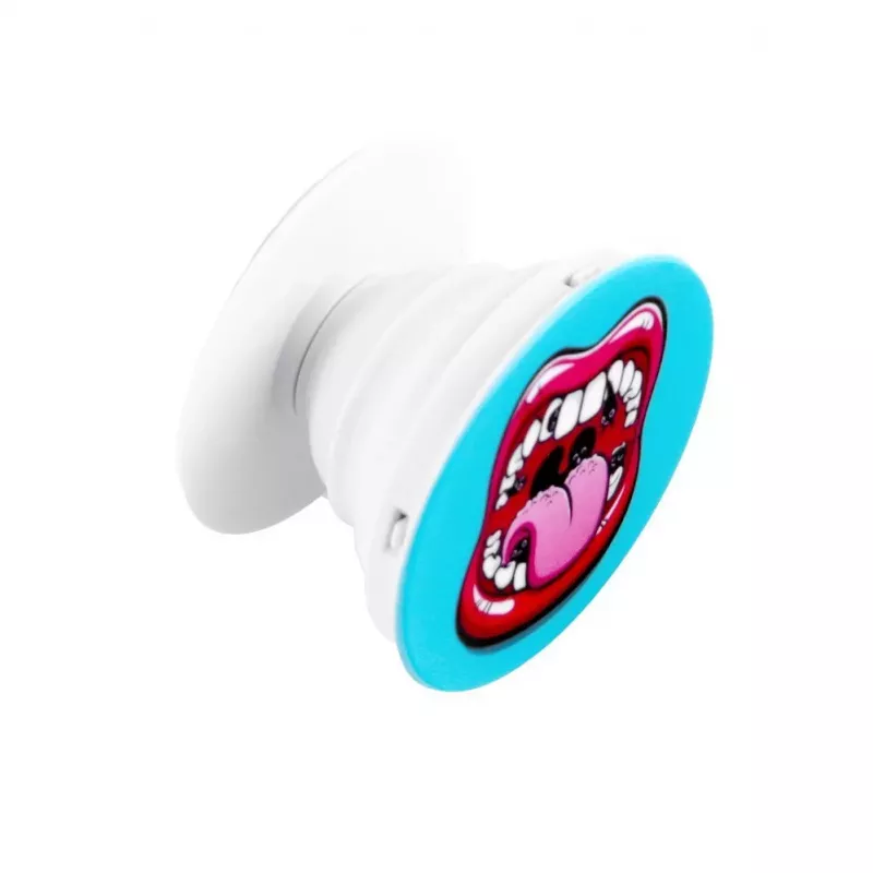 iLike Universal Pop Holder Lips pinkki sininen