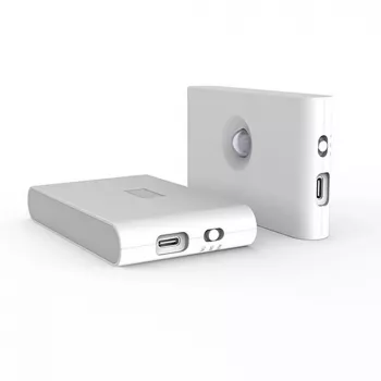 Elight T1 seinäkiinnitteinen kaksisuuntainen LED-projektiolamppu 1W paristokäyttöinen 2700K liike-/hämärätunnistimella USB-C valkoinen