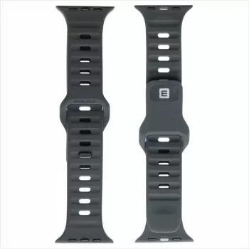 Evelatus Watch 42/44/45 Sport silikoniranneke antrasiitinharmaa