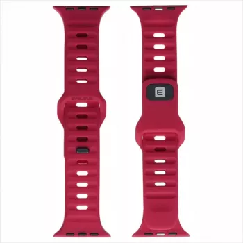 Evelatus Watch 38/40/41 Sport silikoniranneke tummanpunainen