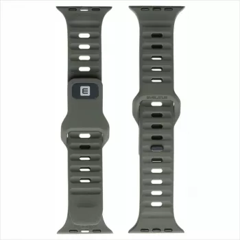 Evelatus Watch 42/44/45 Sport silikoniranneke tummanvihreä