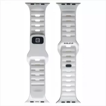 Evelatus Watch 38/40/41 Sport silikoniranneke valkoinen