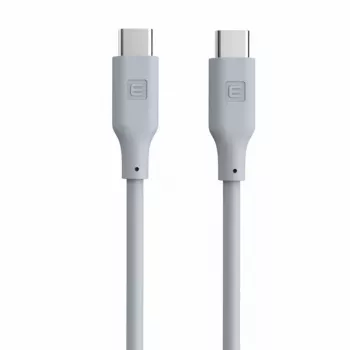 Evelatus USB-C - USB-C -silikonikaapeli 1,2m 60W / 20V 3A valkoinen
