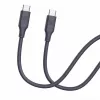 Evelatus USB-C - USB-C -silikonikaapeli 1,2m 60W 20V/3A sininen