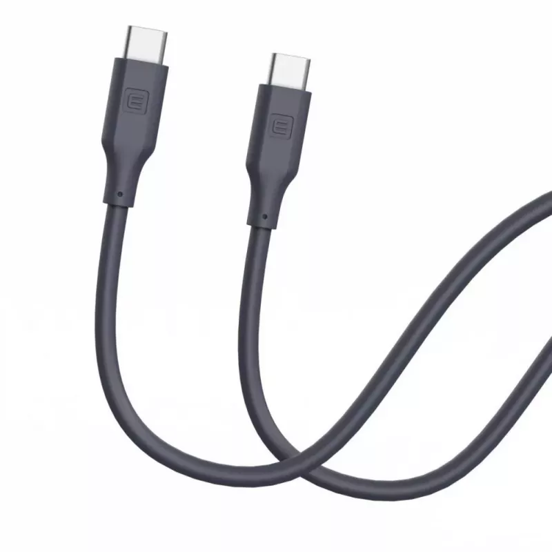 Evelatus USB-C - USB-C -silikonikaapeli 1,2m 60W 20V/3A sininen