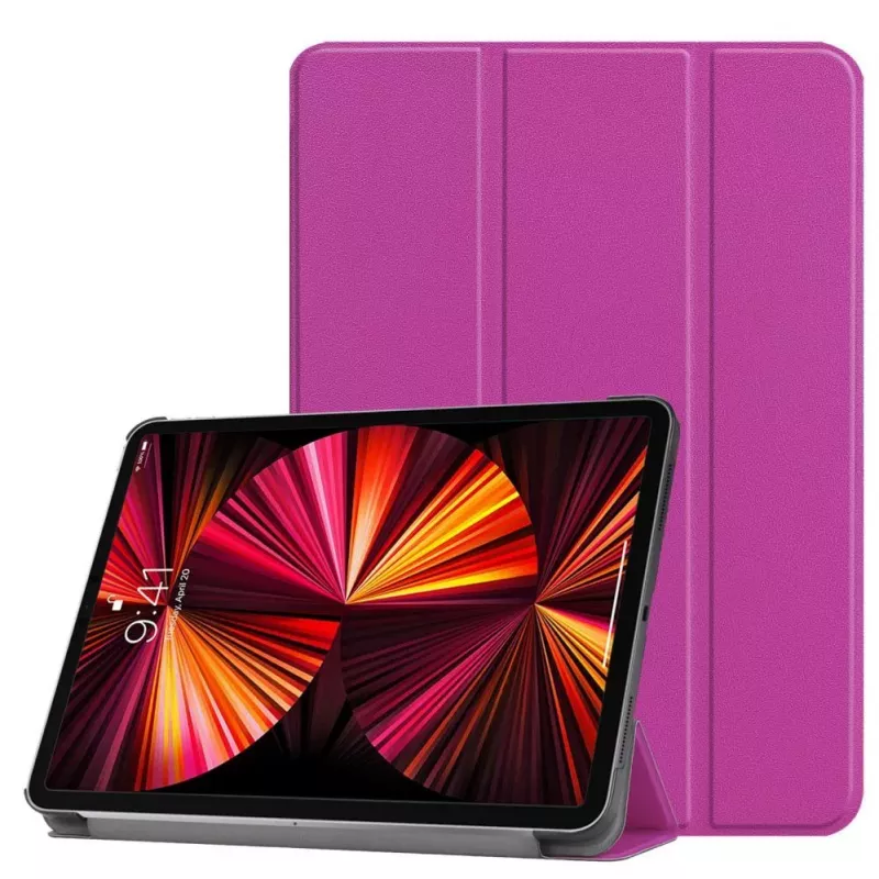 iLike Tab P12 12.7 kolmiosainen eko-nahkainen jalustakotelo violetti