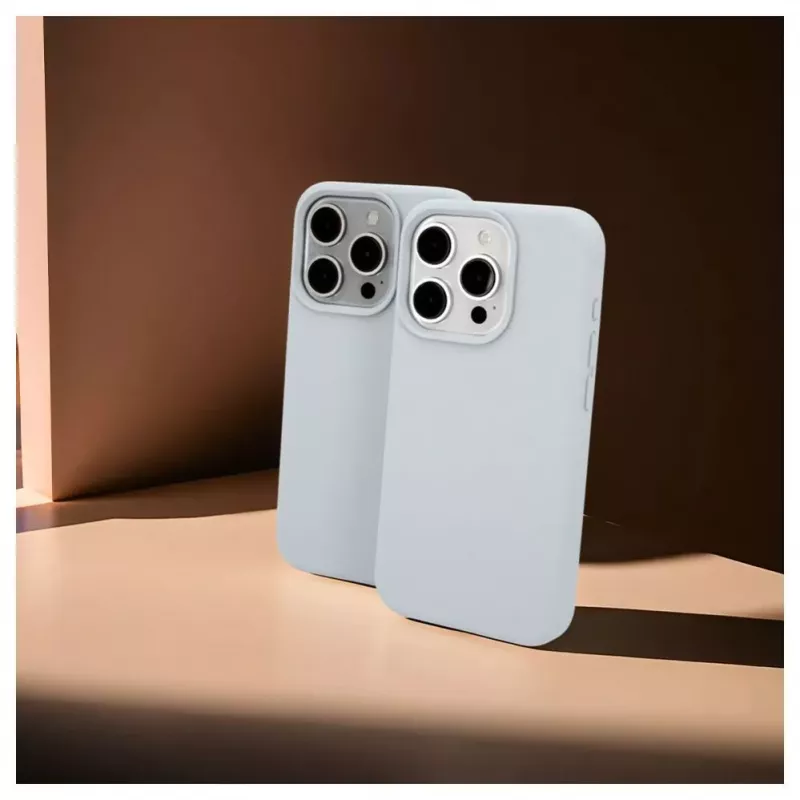Evelatus Apple iPhone 15 Pro Premium MagSafe Soft Touch -silikonikuori New Function harmaansininen