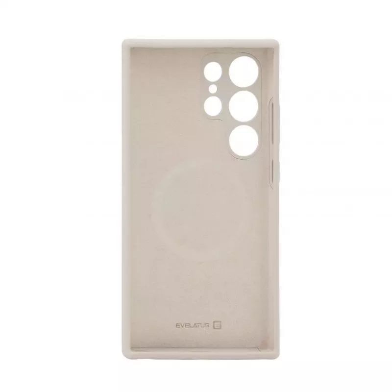 Evelatus Samsung Galaxy S24 Ultra Premium MagSafe Soft Touch -silikonikuori harmaa