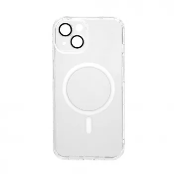Evelatus Apple iPhone 14 Clear Case MagSafe-yhteensopiva ja kameransuojaus läpinäkyvä