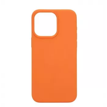 Connect Apple iPhone 15 Pro Max Premium MagSafe Soft Touch -silikonikuori New Function oranssi