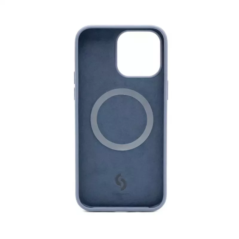 Connect Apple iPhone 14 Pro Premium MagSafe Soft Touch -silikonikuori New Function Midnight Blue