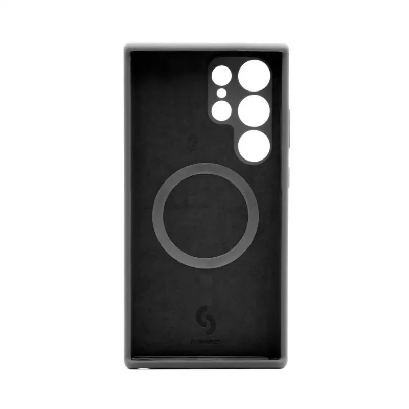 Connect Samsung Galaxy S24 Ultra Premium Quality Magnetic Soft Touch -silikonikuori musta
