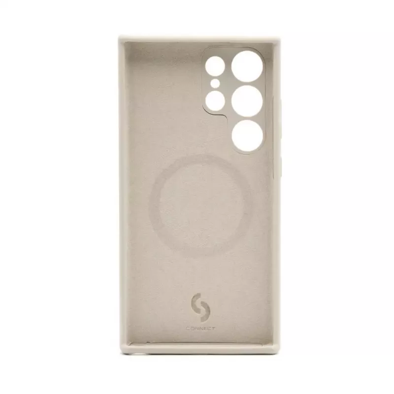Connect Samsung Galaxy S24 Ultra Premium Quality Magnetic Soft Touch -silikonikuori harmaa