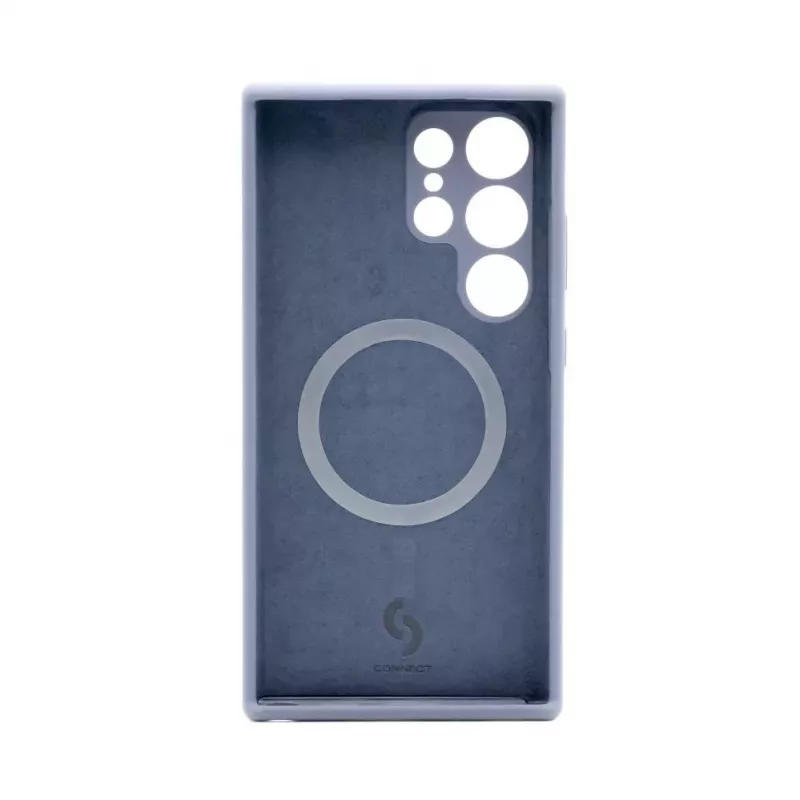 Connect Samsung Galaxy S24 Ultra Premium Quality Magnetic Soft Touch -silikonikuori Midnight Blue
