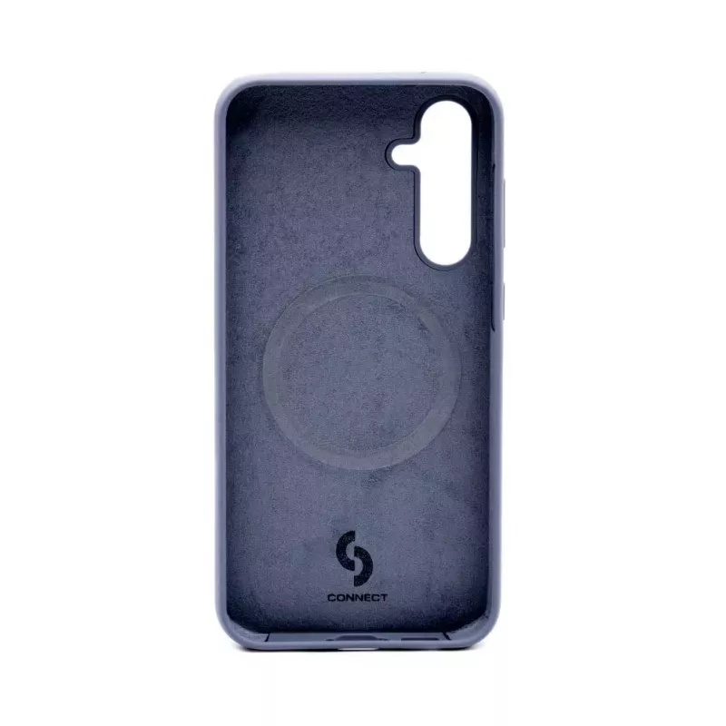 Connect Samsung Galaxy S23 FE Premium Magsafe Soft Touch -silikonikuori Midnight Blue